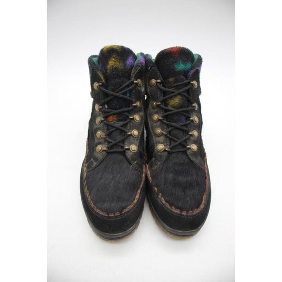 Tecnica Black Ankle Boots with Colorful Pattern - Picture 2 of 9